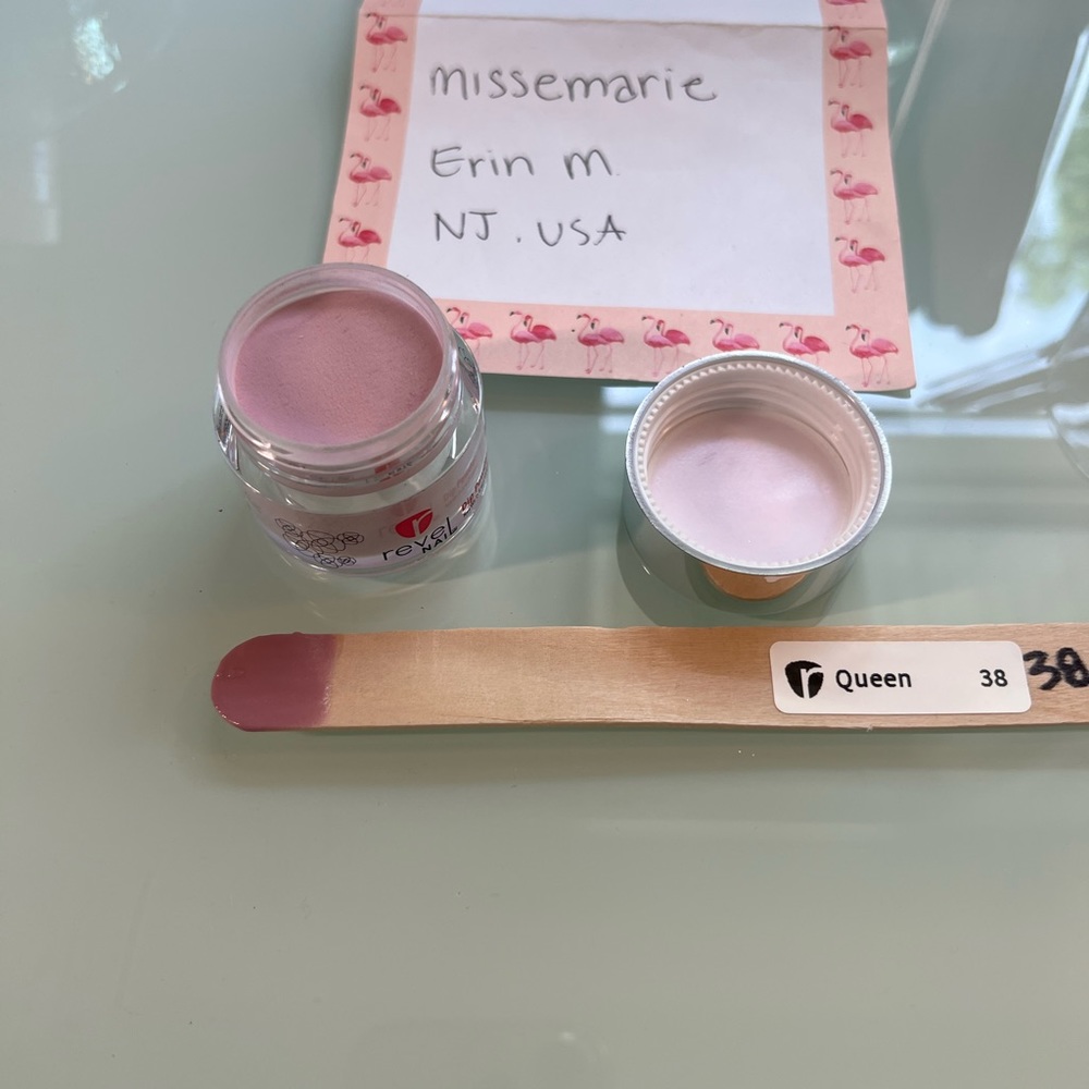 Revel Nail Dip Powder Queen solid Light purple mauve